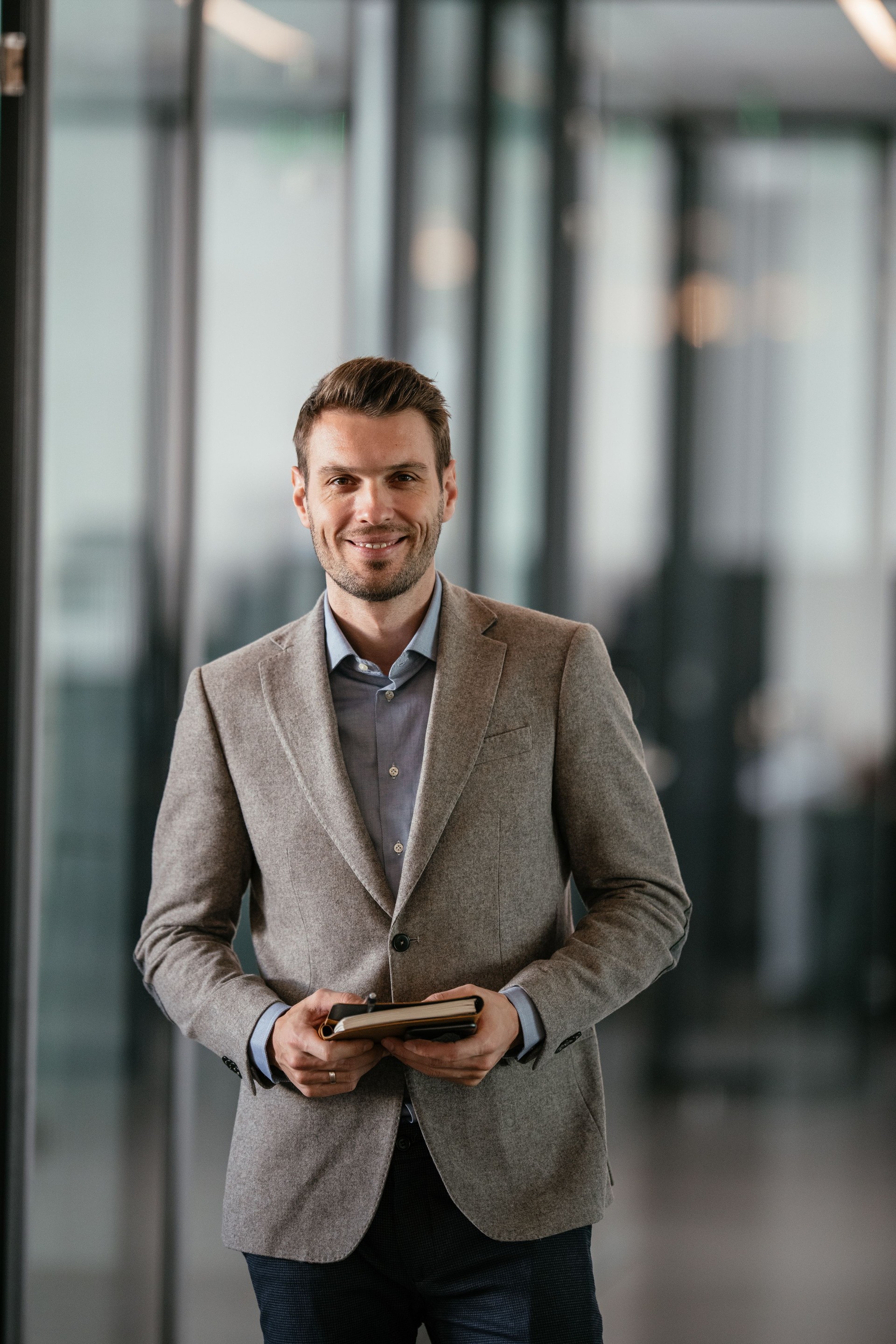Handsome male manager portrait